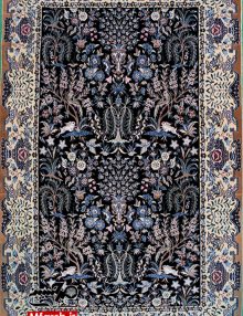 قالیچه دستباف نقش بهشت درختی نایین سه متری