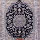 قالیچه لچک ترنج 4 متری دستباف نایین زمینه سرمه ای 9لا